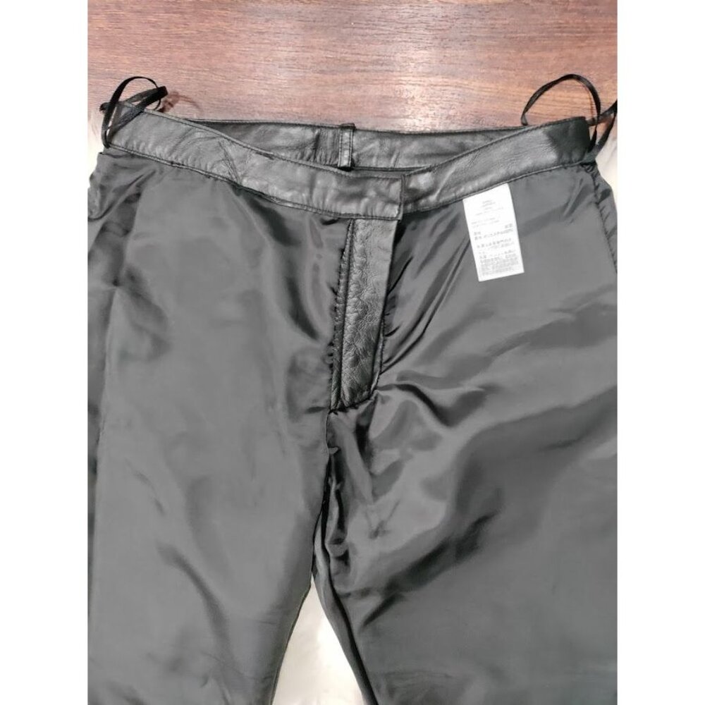 Halogen High Waisted 5 Pocket Bootcut Leather Pants Black Women's Size 4 - Picture 7 of 15